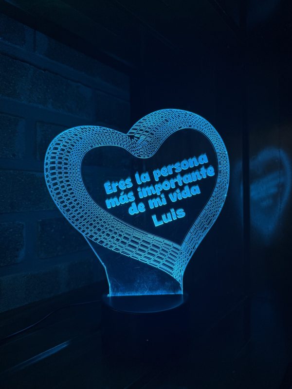 Lámpara LED "Amor de Mi Vida"
