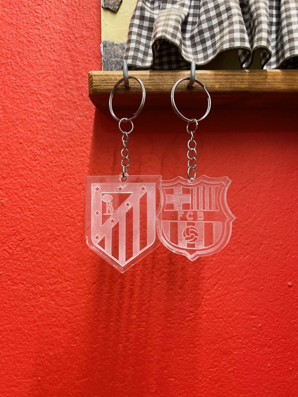 Llavero Escudo Fútbol en Metacrilato