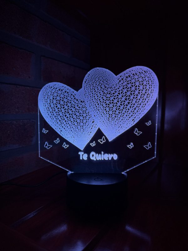 Lámpara LED "Doble Corazón" - Imagen 2