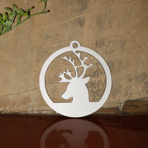 Adorno silueta reno