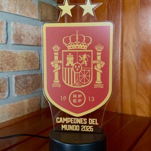 L&aacute;mpara LED Espa&ntilde;a Campeones del Mundo 2026